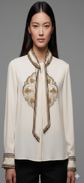 The Aethel Bow Blouse