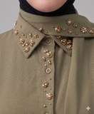 The Aura Scarf-Neck Blouse